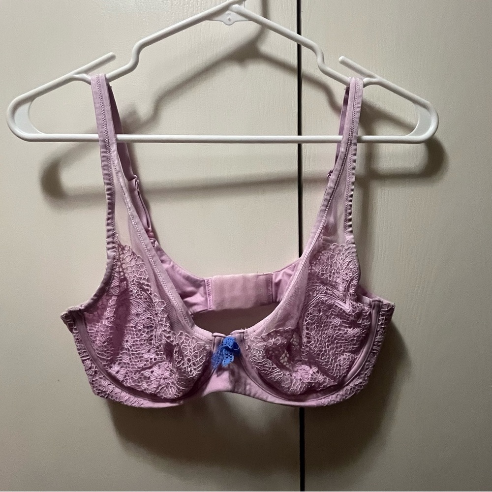 Victoria's Secret Body by Victoria Unlined Demi Purple Lace Bra